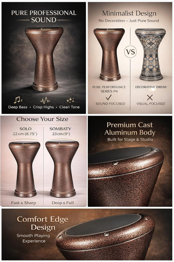 Professionell egyptisk darbuka – Pure Performance Series P4