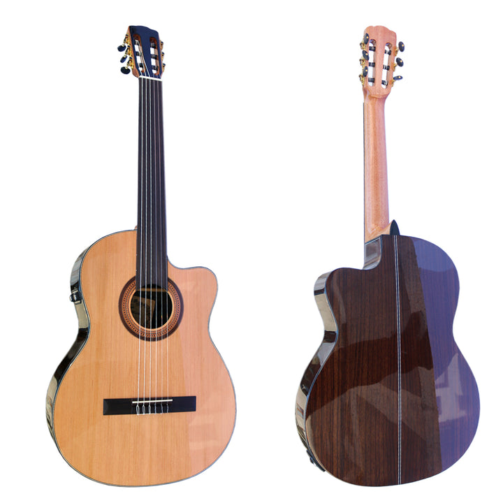 Ekolayzerli Profesyonel Perdesiz Elektro Klasik Gitar CP-3