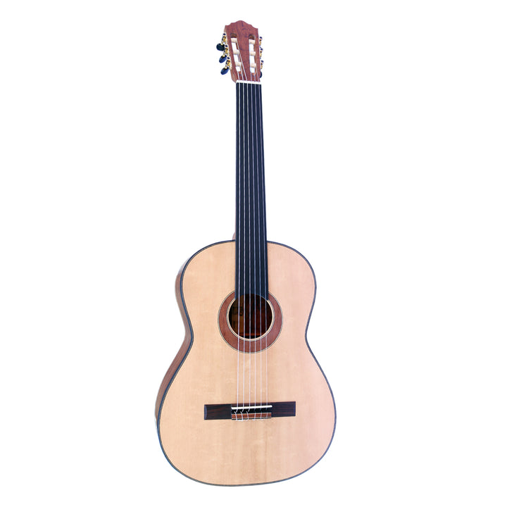 Fretless classical guitar COP-404 by Sala, ebony playing surface and Spanish cedar neck