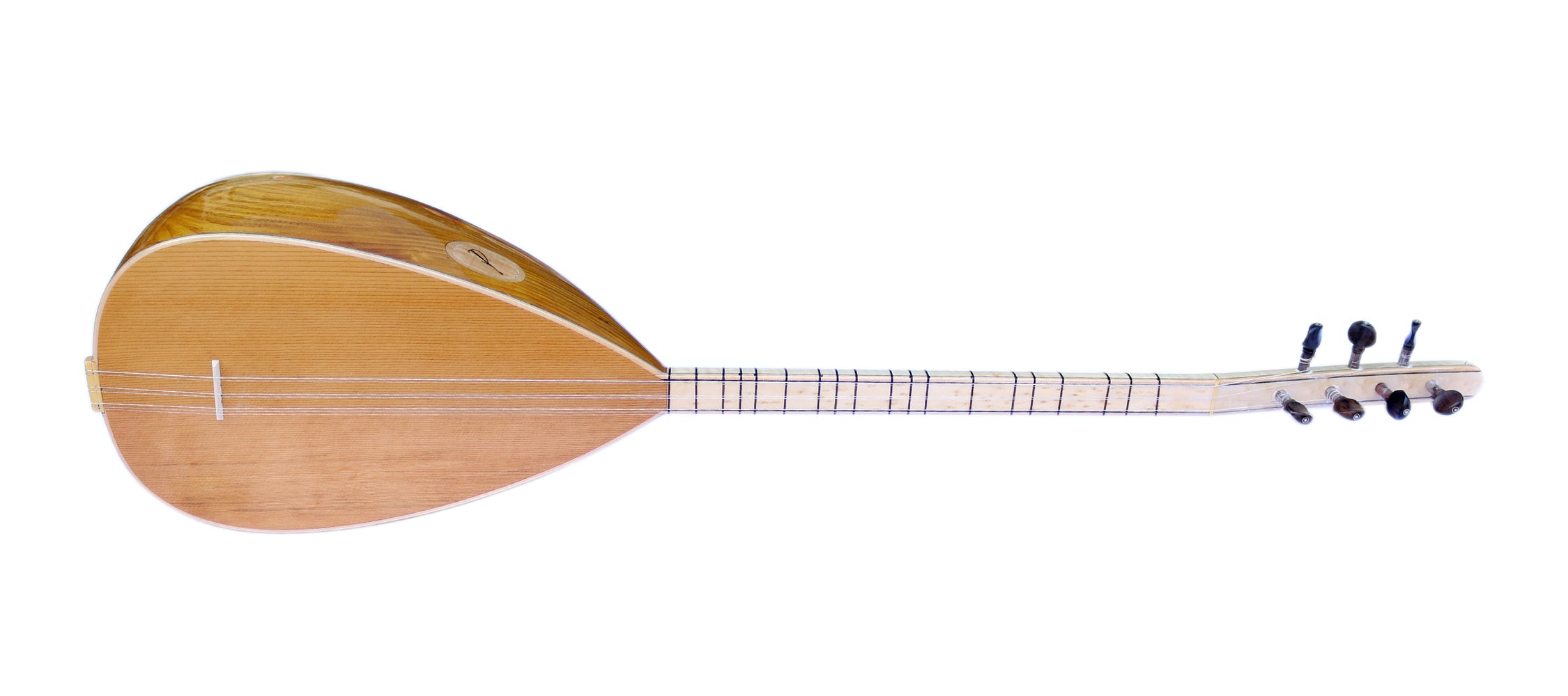 Professionelle Kurzhals-Baglama DST-407S aus geschnitztem Maulbeerholz mit kanadischer Zederndecke
