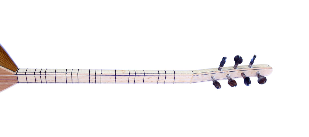 Carved mulberry short neck baglama DST-407S by Sala