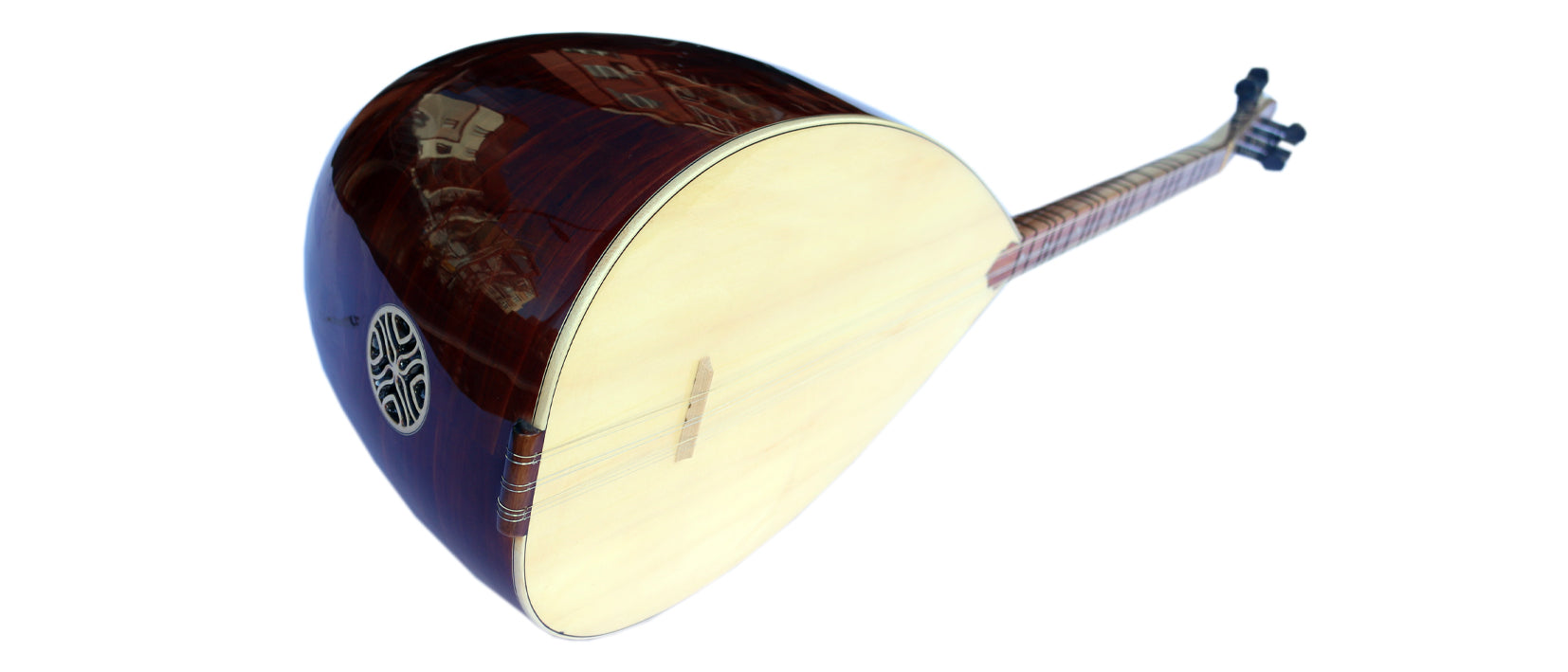 Baglama manche court genévrier MSS-105 fait main par Sala