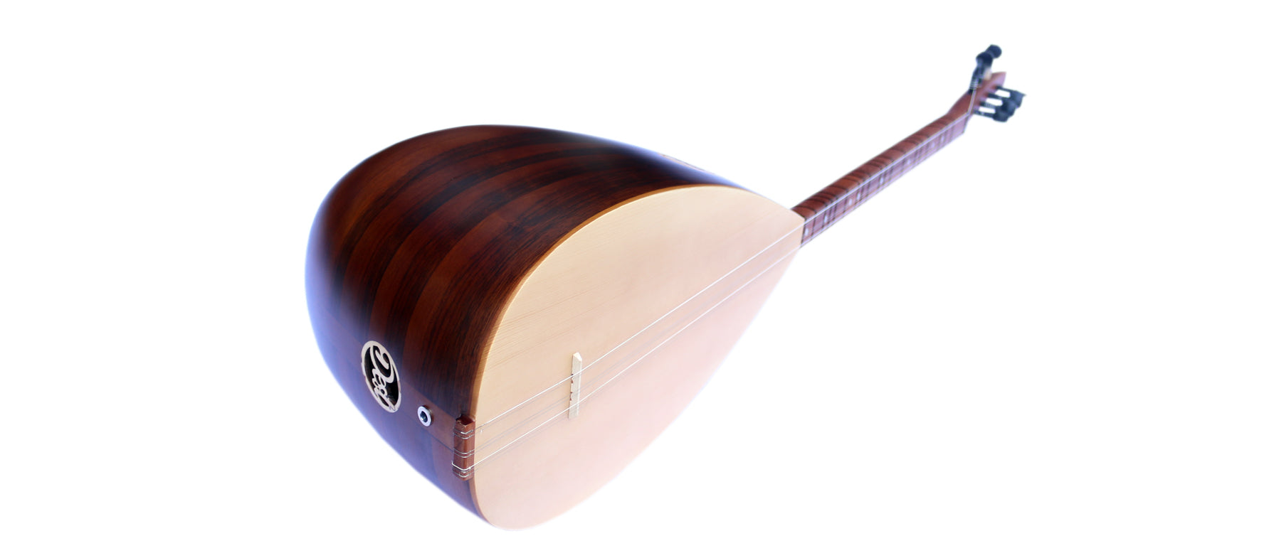 Baglama manche court acajou ASK-201 fait main par Dest