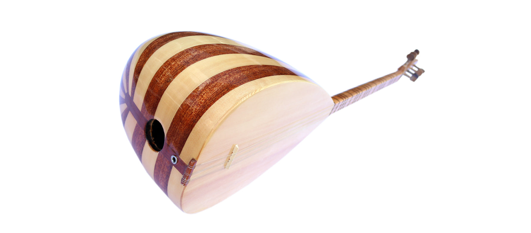 Dest baglama mástil corto caoba-arce CSS-123