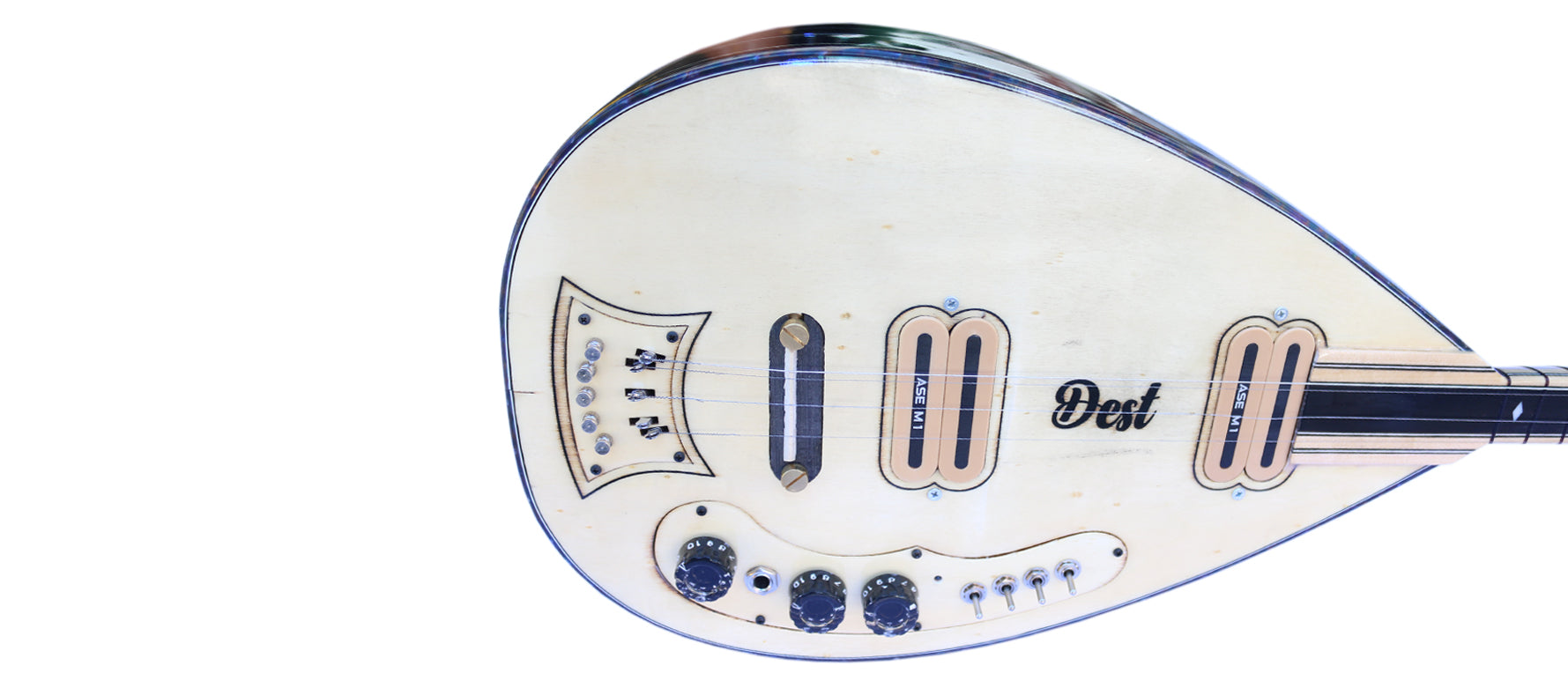 Baglama saz électrique en wengé ASEL-104 par Dest