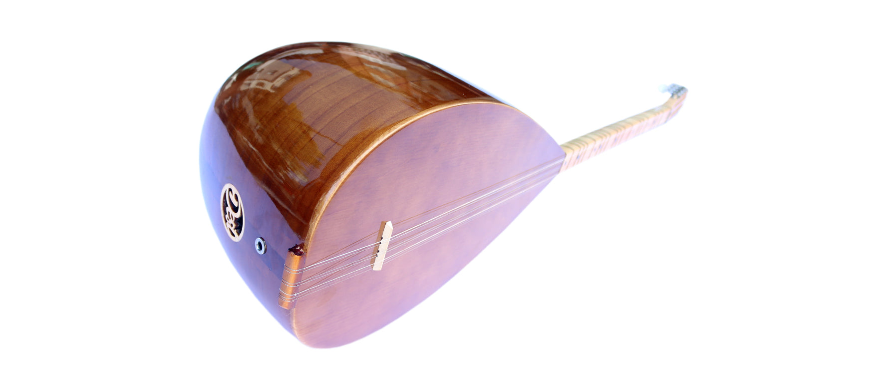 Baglama manche court mûrier ASK-206G fait main par Dest