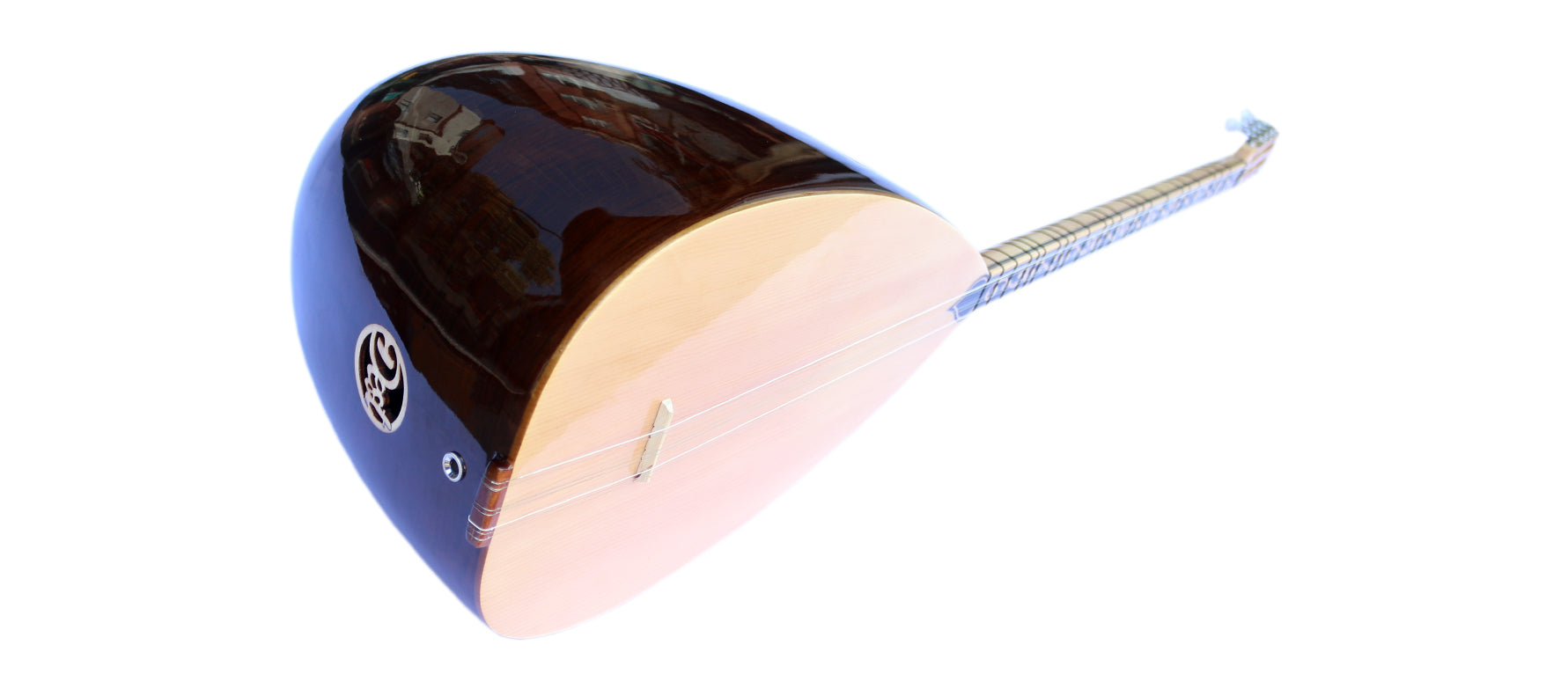 Baglama long manche noyer ASL-302G fait main par Dest