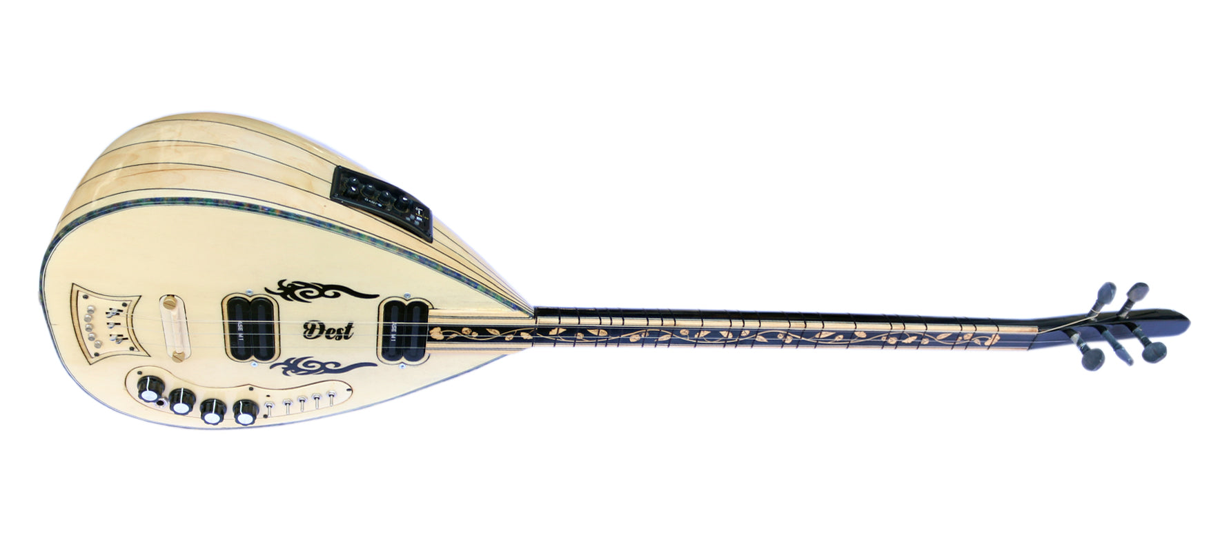 Baglama électrique à long manche RT1 avec rythmes intégrés de Dest