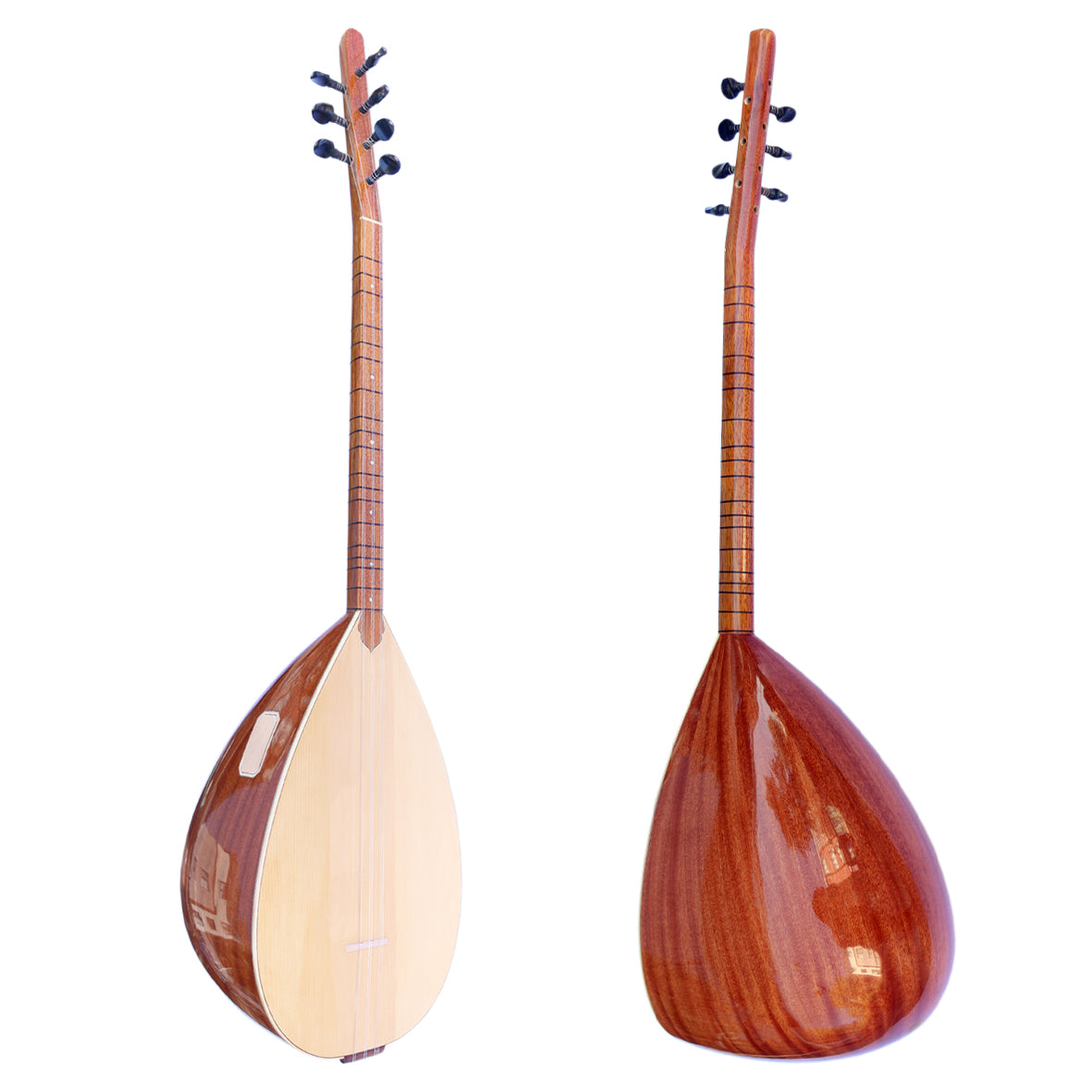 Baglama professionnel turc court manche acajou MSS-101 par Sala Muzik