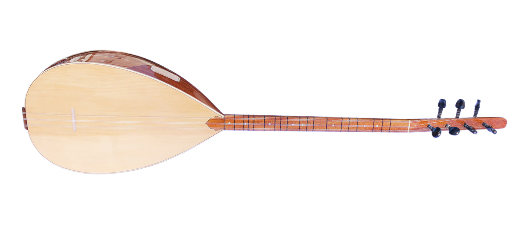 Baglama manche court acajou MSS-101 par Sala Muzik