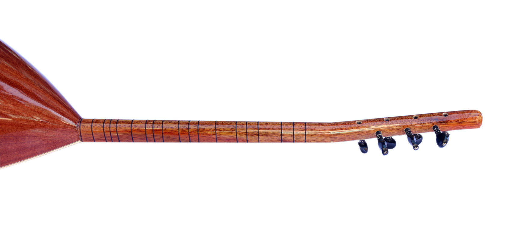 Baglama manche court acajou MSS-101 fait main par Sala Muzik