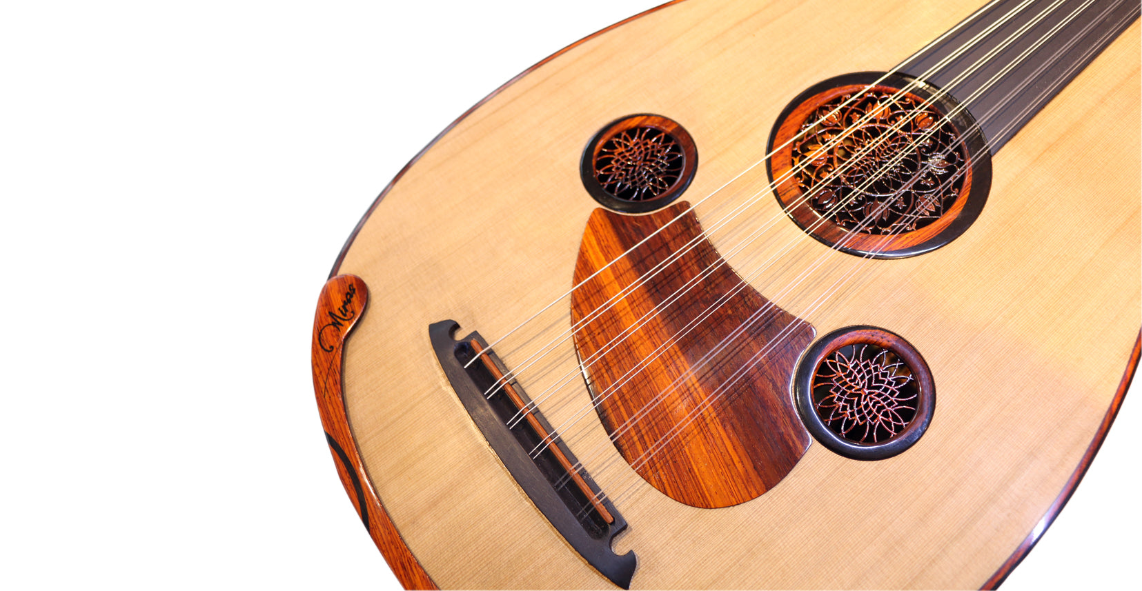 عود عربی Cocobolo Majesty با صفحه دوبل
