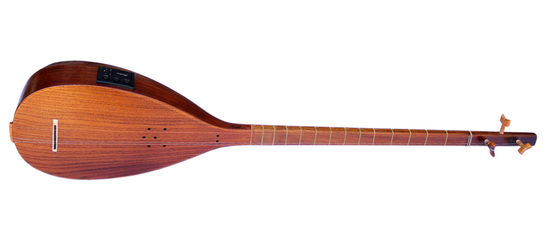 Electric-acoustic Persian tanboor ETM-4 with built-in equalizer and onboard pickup