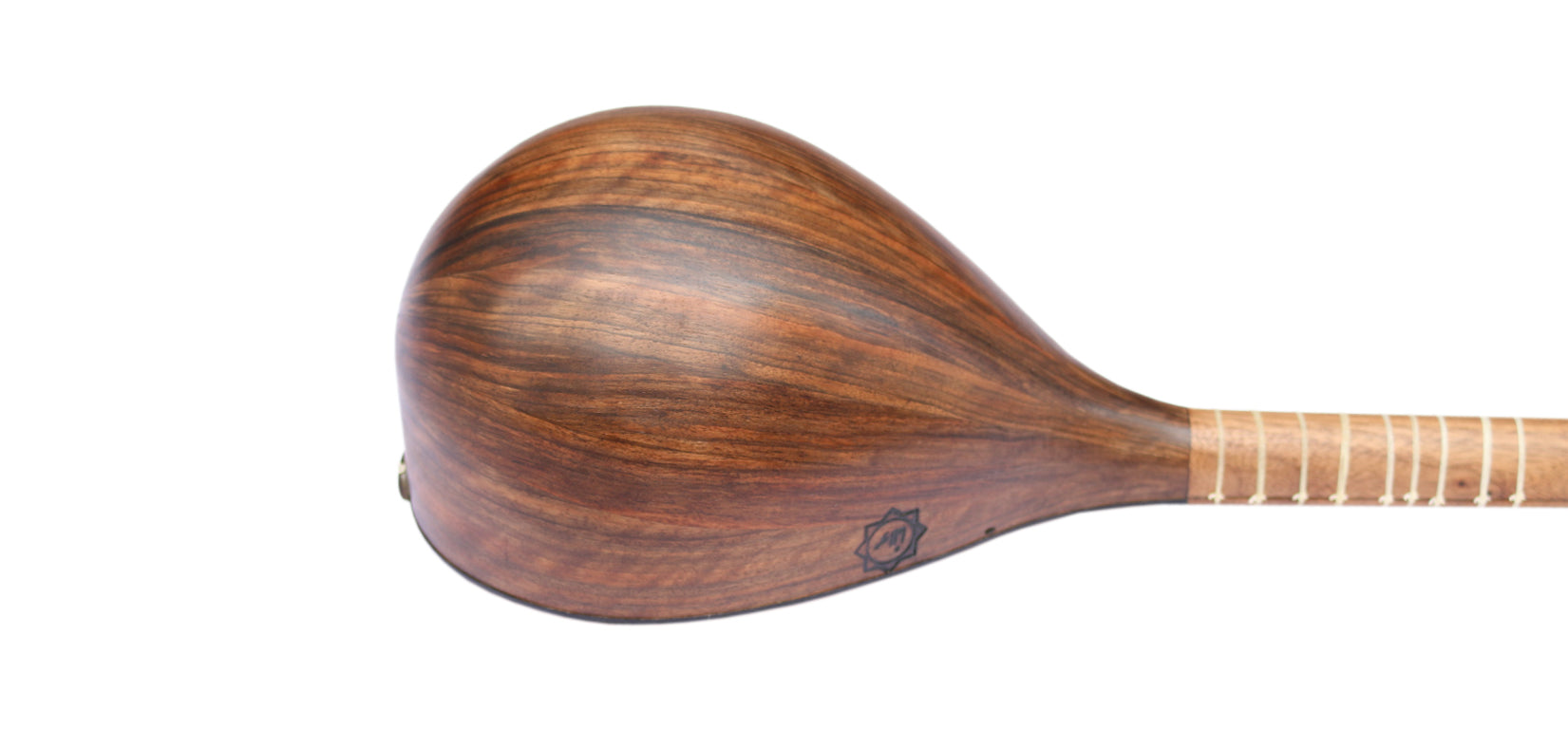 Movlana persische Bass-Setar MBS-4 Langhalslaute Bassregister geschnitzte Details