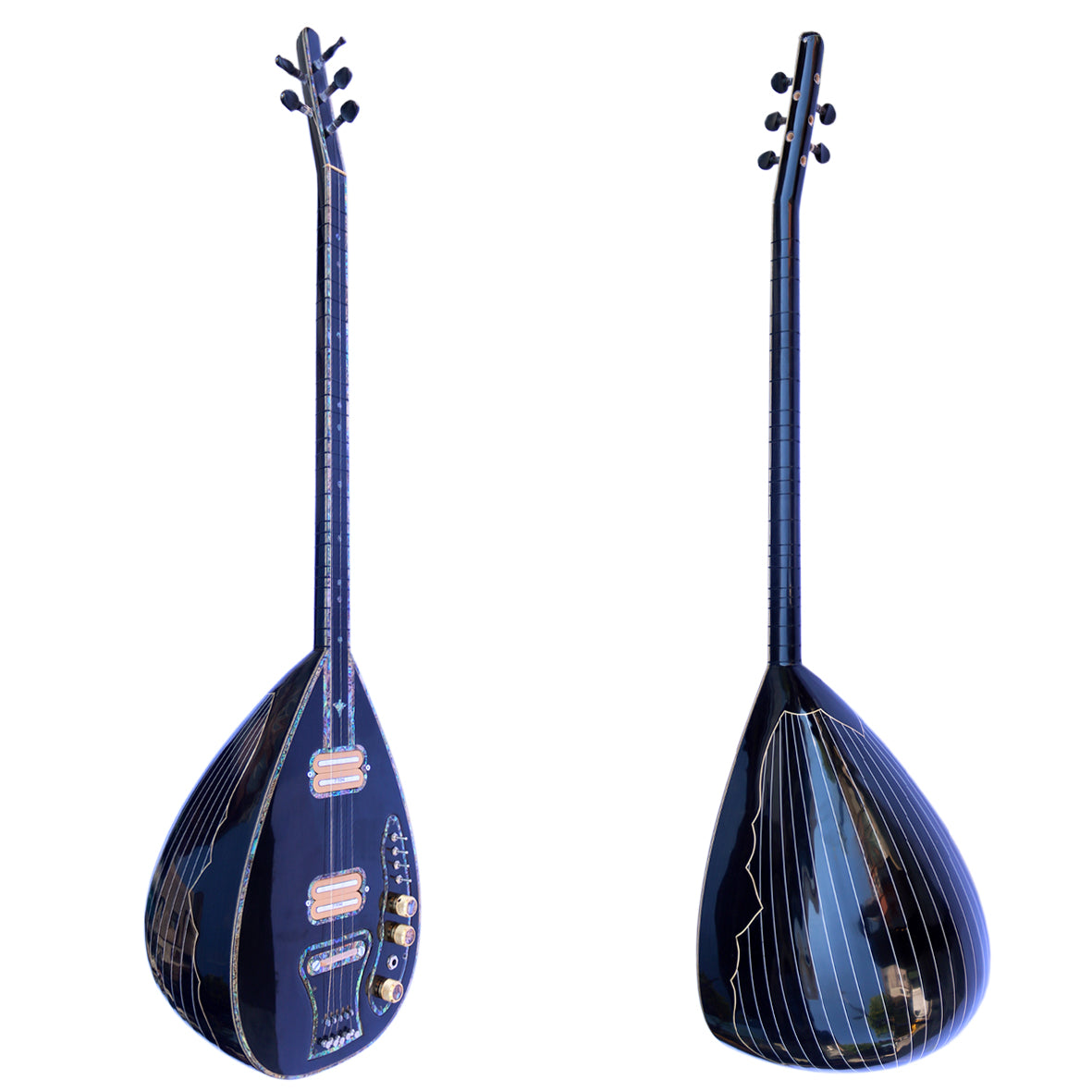 Professionelle elektrische Baglama Saz mit langem Hals und P•TONE-Tonabnehmern PI-4B