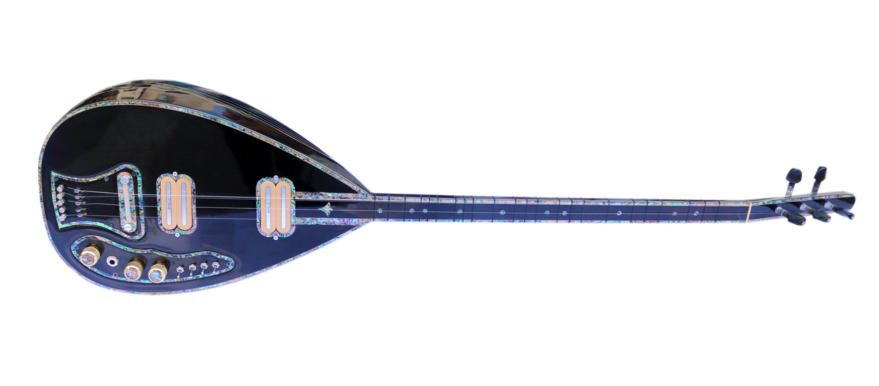 Professionelle elektrische Baglama Saz mit langem Hals und P•TONE-Tonabnehmern PI-4B