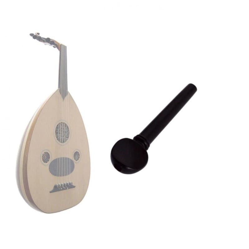 Chevilles professionnelles en ébène pour oud EOB-102 set de remplacement deux pièces par Dest