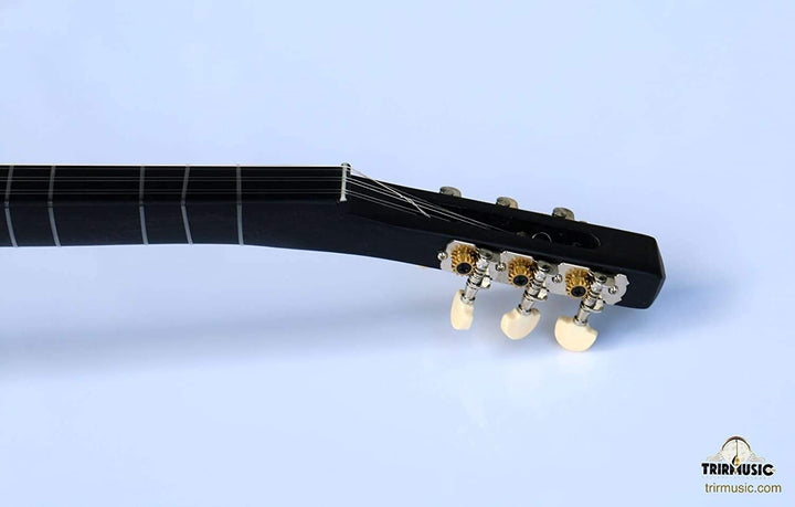 Cumbus short neck sazbus CS-304 carved neck detail