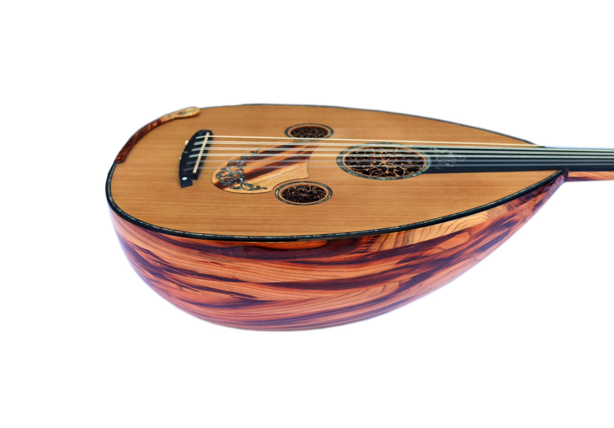 عود چوب زردآلو MRS-5 ساخت Miras Lute برای کوک Fa Fa
