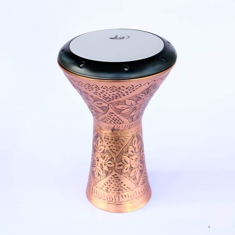 Dest Percussion doumbek égyptien cuivre DED-422P avec peau synthétique accordable