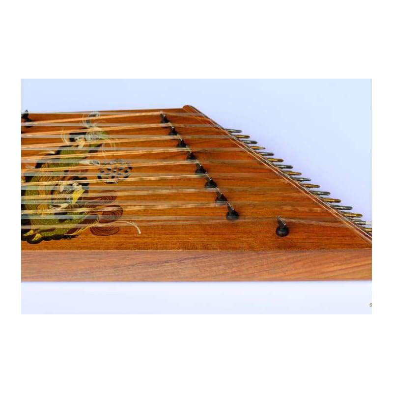 Painted 9 bridge santoor SRS-309 by Sadeghi with mezrabs