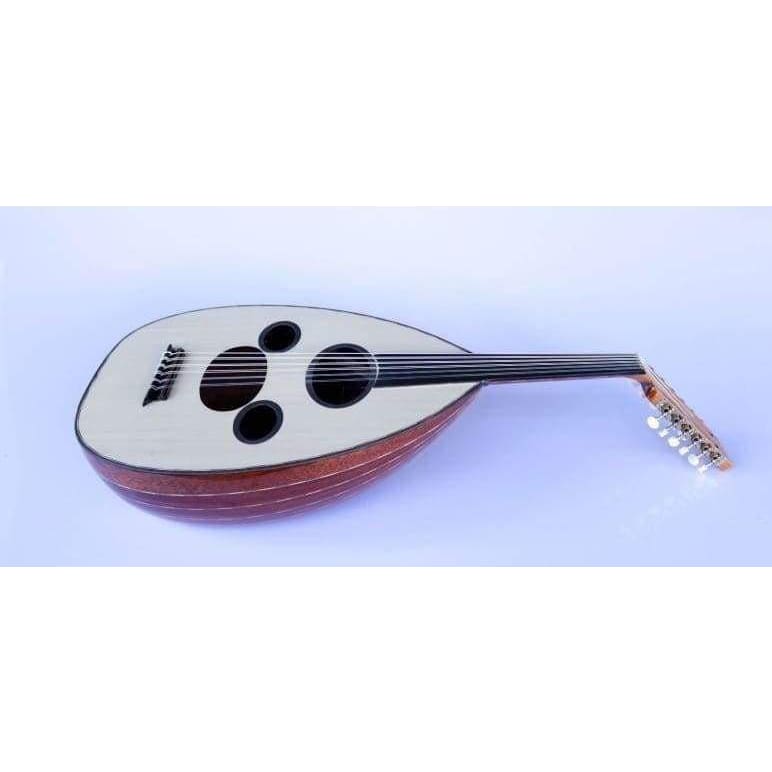 Oud arabe électrique AAOK-301G acajou et épicéa avec chevalet en ébène par Sala