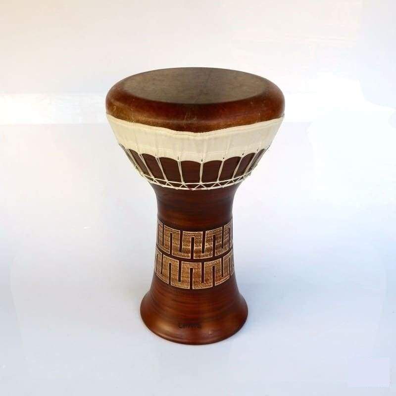 Darbouka argile solo EP-104-A avec corps en céramique naturelle par Emin Percussion