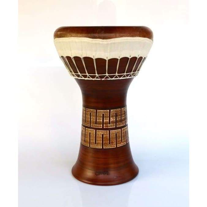 Darbouka argile solo EP-104-A Emin Percussion avec peau de chèvre