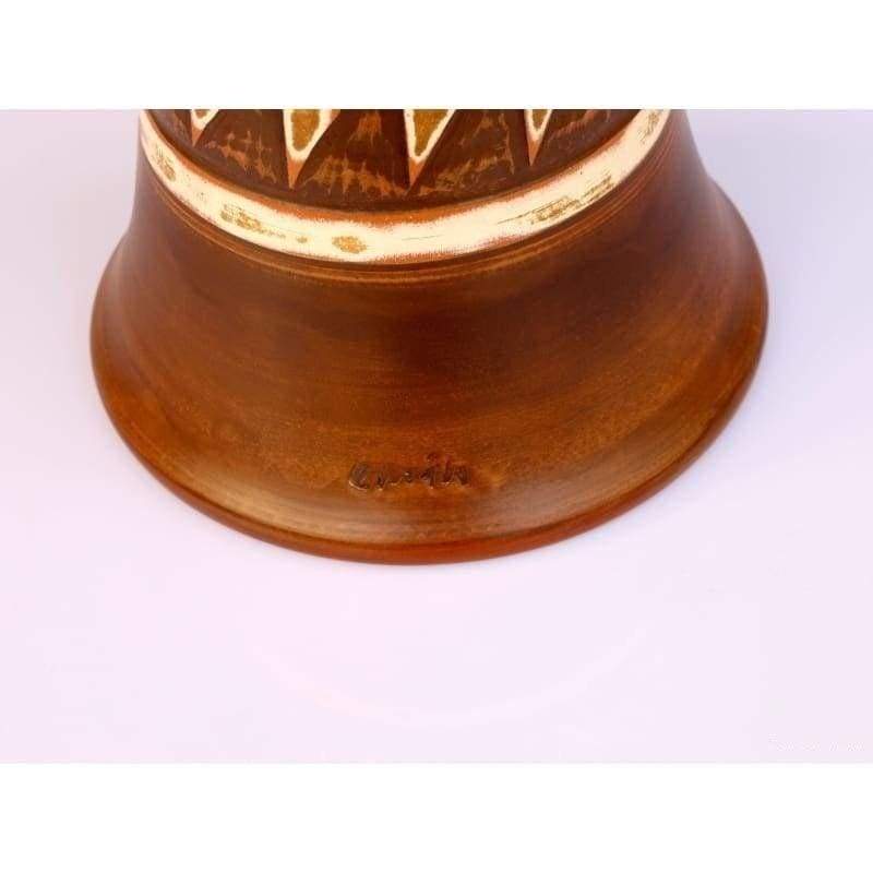 Darbouka en argile basse moyenne EP-004-B de Emin Percussion faite main en Turquie