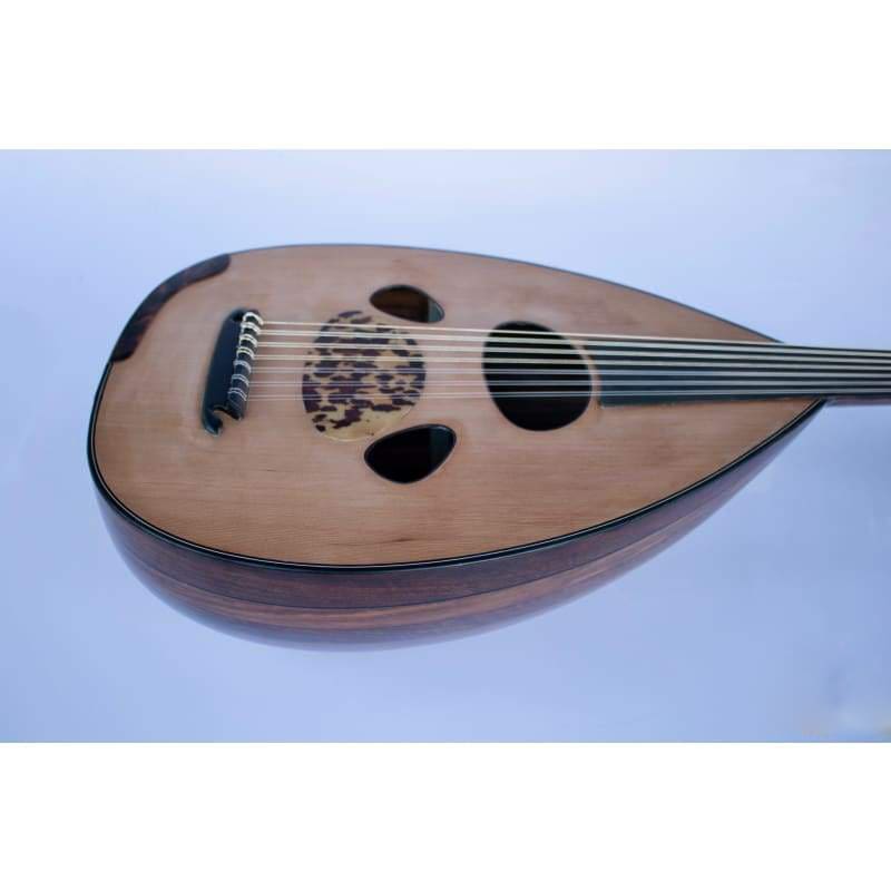 Oud CMO-413 en noyer et cèdre canadien à 13 cordes avec plaque en écaille