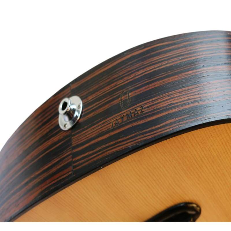 Oud électrique PROUD-4 en ébène et épicéa avec micro sous-sillet accordé Ré La Mi Si Fa# Do#