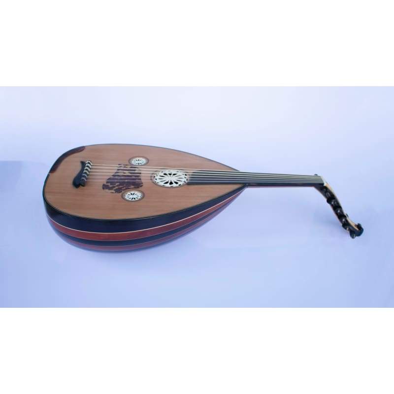 Oud turc CM-4 en wengé genévrier avec plaque de protection en écaille et rosettes en os