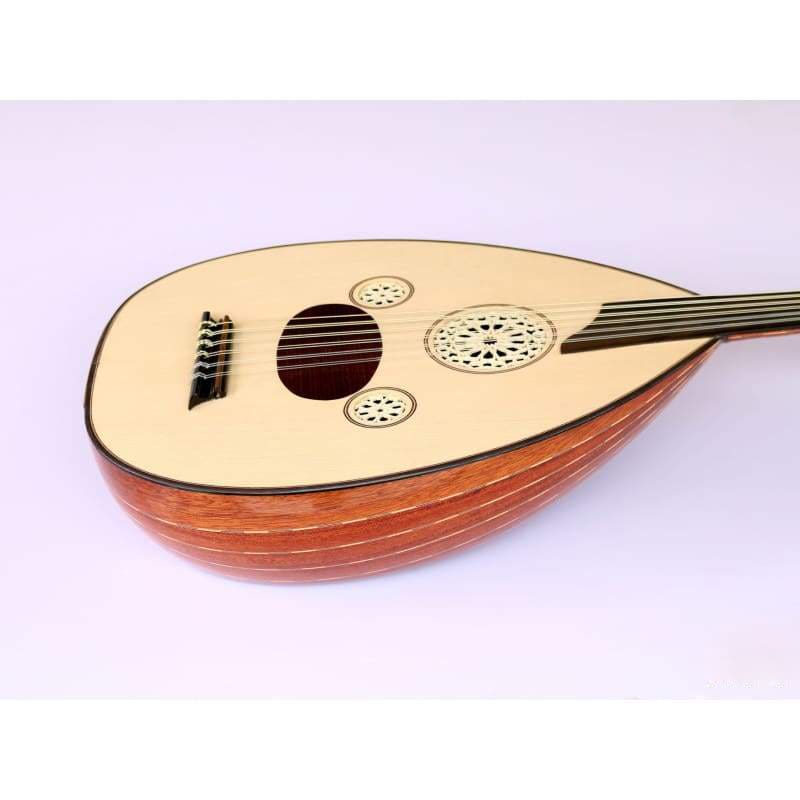 Oud électrique AOK-301G acajou et épicéa avec chevalet en ébène par Sala Muzik