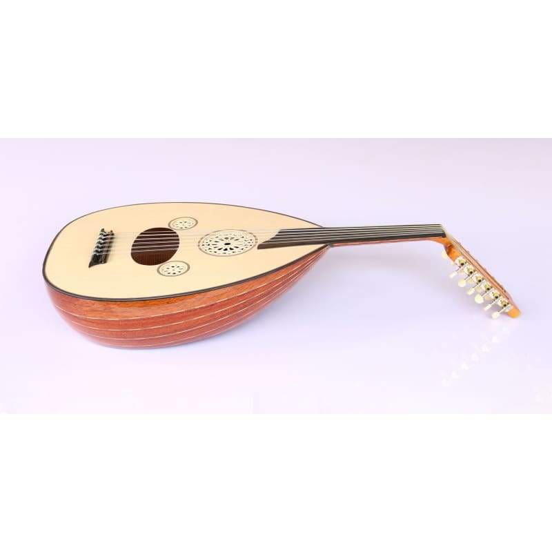 Oud électrique turc professionnel AOK-301G avec caisse acajou et table épicéa