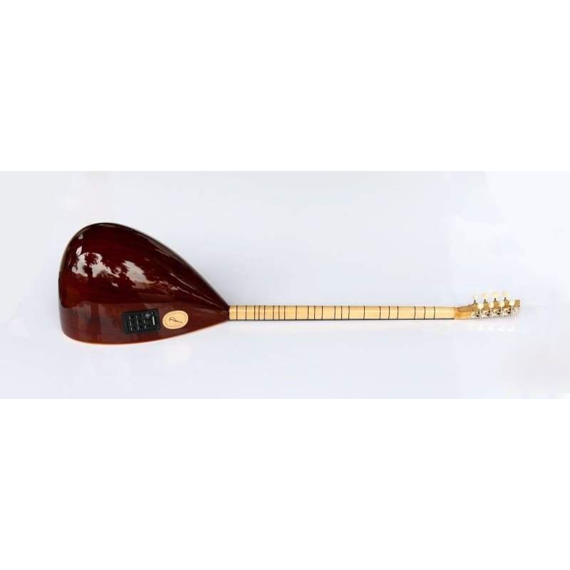 Walnut long neck baglama saz ASL-302GEQ by Sala Muzik